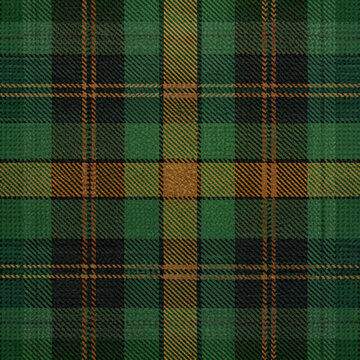 green plaid pattern