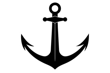 Anchor silhouette vector design