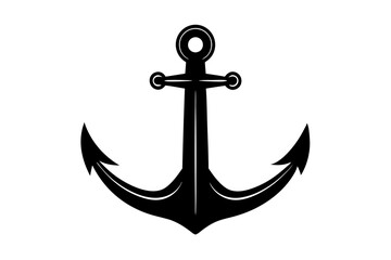 Anchor silhouette vector design