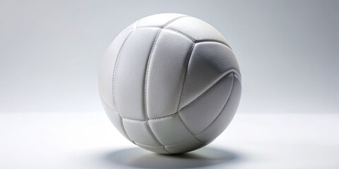 White Leather Volleyball Close-Up, volleyball, sport, ball, leather