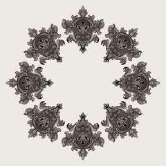 Luxury Ornament Vintage Border Element