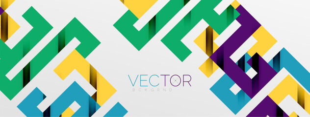 Color bend lines with shadow texture effect. Vector Illustration For Wallpaper, Banner, Background, Card, Book Illustration, landing page