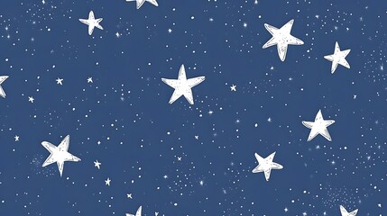 Naklejka premium Silver Stars on Blue Background, Abstract Image, Texture, Pattern, Wallpaper, Cover and Screen of Smartphone, Cell Phone, Computer, Laptop, 9:16 and 16:9 Format