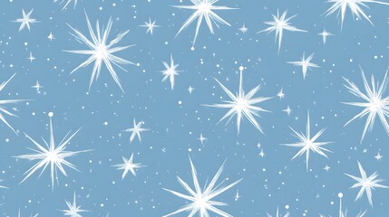 Silver Stars on Blue Background, Abstract Image, Texture, Pattern, Wallpaper, Cover and Screen of Smartphone, Cell Phone, Computer, Laptop, 9:16 and 16:9 Format