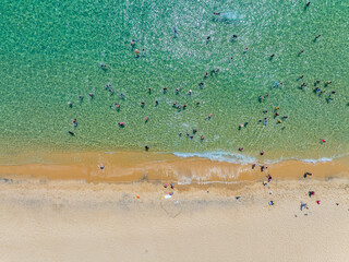 Aerial shot of Ky Co Beach, Nhon Ly Commune, Quy Nhon City, Binh Dinh Province
