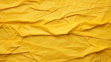 Yellow Crumpled Paper Texture Background Wallpaper. Neural network ai generated art