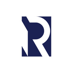 Letter R icon vector element for initials template
