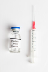 Medical Vial with label on a white background