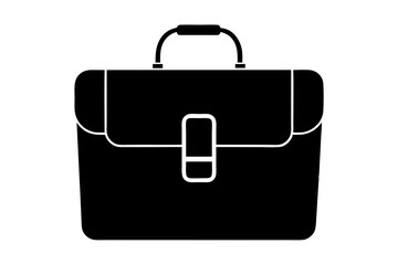 Briefcase silhouette vector on a white background