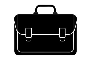 Briefcase silhouette vector on a white background