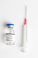 Medical Vial with label on a white background