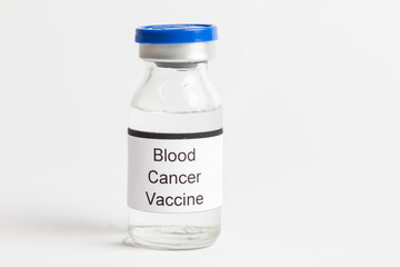 Medical Vial with label on a white background
