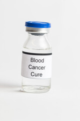 Medical Vial with label on a white background