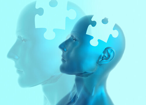Memory loss, conceptual illustration