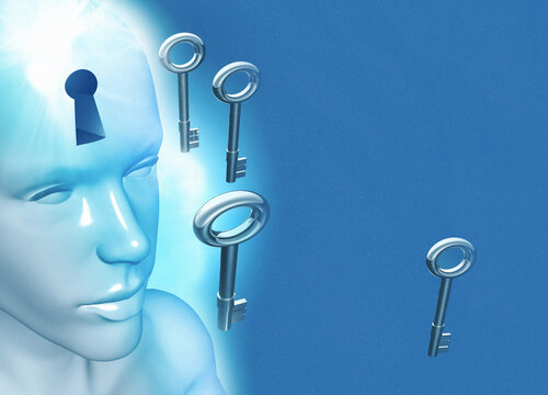 Mental health, conceptual illustration