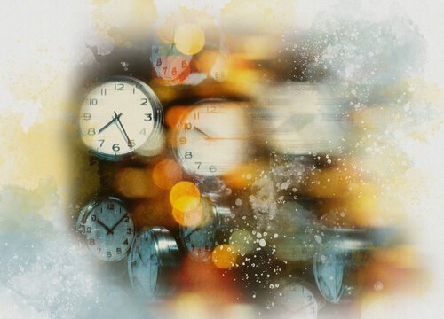 Time running out, conceptual illustration