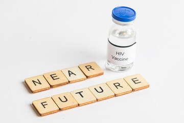 Medical Vial with label on a white background
