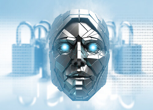 Internet security, conceptual illustration