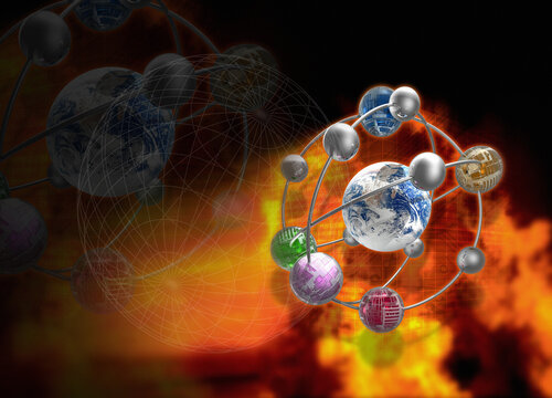 Internet security, conceptual illustration