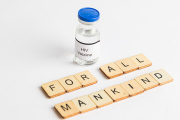 Medical Vial with label on a white background