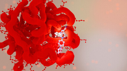 Apixaban oral anticoagulant, illustration