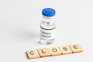 Medical Vial with label on a white background
