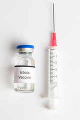 Medical Vial with label on a white background