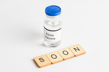 Medical Vial with label on a white background