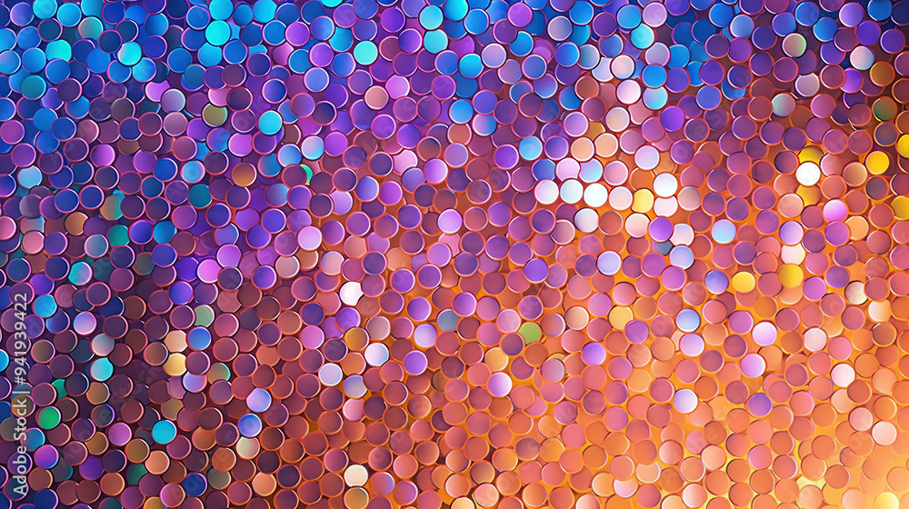 Poster abstract glitter background with rainbow colored sparkling particles