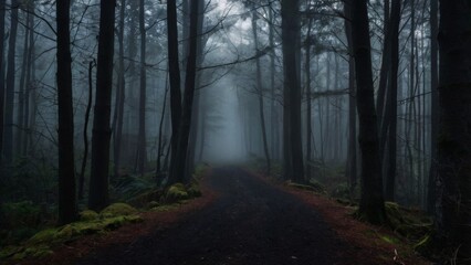 Obraz premium morning in the forest