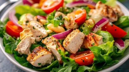 Salad with chicken