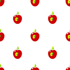 Seamless pattern with apples, can be used in textiles, for book design, website background.