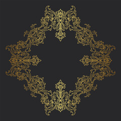 Luxury Ornament Vintage Border Element