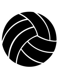 Volleyball clip art design on plain white transparent isolated background for card, shirt, hoodie, sweatshirt, apparel, tag, mug, icon, poster or badge