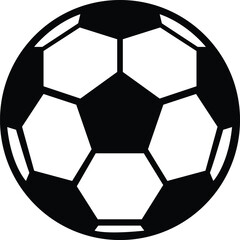 Fototapeta premium Soccer clip art design on plain white transparent isolated background for card, shirt, hoodie, sweatshirt, apparel, card, tag, mug, icon, poster or badge