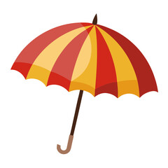 Umbrella Vector Illustration on White Background - SVG, Cricut, Cut Files, Vector Clipart, Graphic Element, T-Shirt Graphics