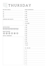 Monday & Sunday Start Planner