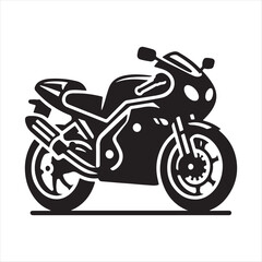 Obraz premium Motor Cycle Vector Art Illustration