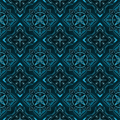 seamless pattern, ikan, indian pattern,detailed, vintage geometric floral seamless pattern, batik, geometric, tribal, print, vector