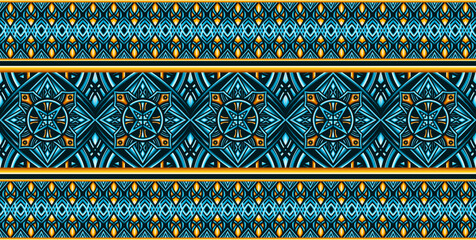 seamless pattern, ikan, indian pattern,detailed, vintage geometric floral seamless pattern, batik, geometric, tribal, print, vector