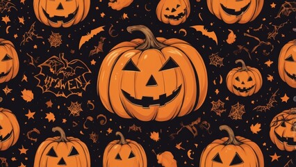 halloween seamless background