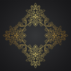 Luxury Ornament Vintage Border Element