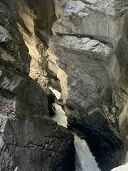 Trummelbach Falls - the biggest subterranean waterfalls in Europe, Lauterbrunnen (Trümmelbach Waterfalls or Trümmelbachfälle - die grössten unterirdischen Wasserfälle Europas, Schweiz)