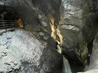 Trummelbach Falls - the biggest subterranean waterfalls in Europe, Lauterbrunnen (Trümmelbach Waterfalls or Trümmelbachfälle - die grössten unterirdischen Wasserfälle Europas, Schweiz)