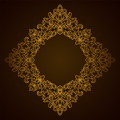 Luxury Ornament Vintage Border Element