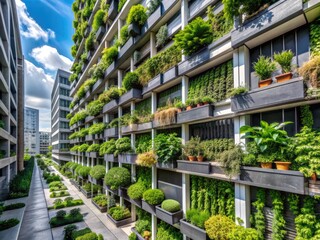Urban Agritecture: Modern, Technical, Gray, Vertical Gardens, Sustainable Living