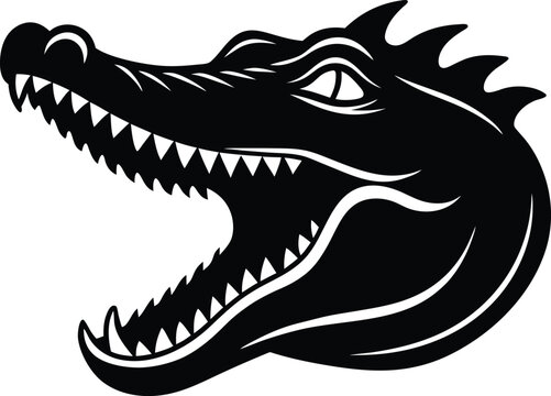 recommend clip art: illustration of a crocodile