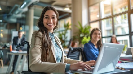 The smiling professional woman