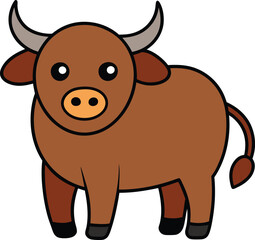 Buffalo art illustration features intricate details that highlight the strength and grace of these incredible creatures
