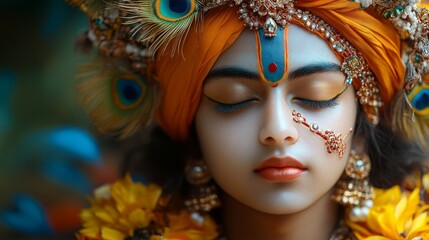 Beautiful of lord Krishna and Goddess Radha